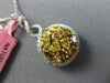 ESTATE 1.56CT WHITE MULTI FANCY COLOR DIAMOND 18KT GOLD CLUSTER INFINITY PENDANT