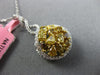 ESTATE 1.56CT WHITE MULTI FANCY COLOR DIAMOND 18KT GOLD CLUSTER INFINITY PENDANT