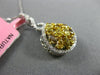ESTATE 1.56CT WHITE MULTI FANCY COLOR DIAMOND 18KT GOLD CLUSTER INFINITY PENDANT