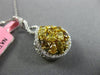ESTATE 1.56CT WHITE MULTI FANCY COLOR DIAMOND 18KT GOLD CLUSTER INFINITY PENDANT