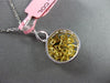 ESTATE 1.56CT WHITE MULTI FANCY COLOR DIAMOND 18KT GOLD CLUSTER INFINITY PENDANT
