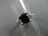 ESTATE 1.72CT DIAMOND & KASHMIR SAPPHIRE 14K WHITE GOLD ENGAGEMENT RING #19360