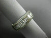 ESTATE WIDE .97CT DIAMOND 18KT WHITE GOLD SEMI ETERNITY WEDDING ANNIVERSARY RING