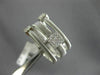 ESTATE WIDE .25CT DIAMOND 14KT WHITE GOLD 3D MESH THREE ROW SQUARE FLEXIBLE RING