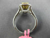 GIA WIDE 1.86CT TRI COLOR DIAMOND 18K TRI COLOR GOLD DOUBLE HALO ENGAGEMENT RING