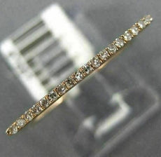 ESTATE .09CT ROUND DIAMOND 14KT ROSE GOLD 3D CLASSIC SQUARE FUN STACKABLE RING