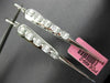 ESTATE EXTRA LARGE 1.69CT DIAMOND 18KT WHITE GOLD OVAL CLUSTER HANGING EARRINGS