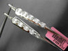ESTATE EXTRA LARGE 1.69CT DIAMOND 18KT WHITE GOLD OVAL CLUSTER HANGING EARRINGS