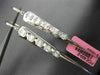ESTATE EXTRA LARGE 1.69CT DIAMOND 18KT WHITE GOLD OVAL CLUSTER HANGING EARRINGS