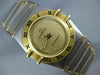 ESTATE OMEGA CONSTELLATION 18K YELLOW GOLD & STEEL ROUND FACE LADIES WATCH #2074