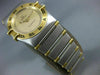ESTATE OMEGA CONSTELLATION 18K YELLOW GOLD & STEEL ROUND FACE LADIES WATCH #2074