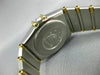 ESTATE OMEGA CONSTELLATION 18K YELLOW GOLD & STEEL ROUND FACE LADIES WATCH #2074