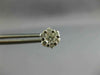 ESTATE LARGE .65CT DIAMOND 14KT WHITE GOLD 3D FLOWER CLUSTER STUD EARRINGS #2665