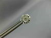 ESTATE LARGE .65CT DIAMOND 14KT WHITE GOLD 3D FLOWER CLUSTER STUD EARRINGS #2665