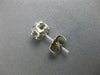 ESTATE LARGE .65CT DIAMOND 14KT WHITE GOLD 3D FLOWER CLUSTER STUD EARRINGS #2665