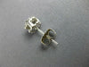 ESTATE LARGE .65CT DIAMOND 14KT WHITE GOLD 3D FLOWER CLUSTER STUD EARRINGS #2665