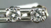 ESTATE .50CT DIAMOND 14KT WHITE GOLD ROUND CLASSIC 4 PRONG STUD EARRINGS #1798