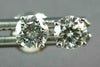 ESTATE .32CT DIAMOND 14KT WHITE GOLD 3D CLASSIC SCREW BACK STUD EARRINGS #1657