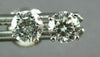 ESTATE .32CT DIAMOND 14KT WHITE GOLD 3D CLASSIC SCREW BACK STUD EARRINGS #1657