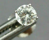 ESTATE .32CT DIAMOND 14KT WHITE GOLD 3D CLASSIC SCREW BACK STUD EARRINGS #1657