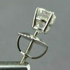 ESTATE .32CT DIAMOND 14KT WHITE GOLD 3D CLASSIC SCREW BACK STUD EARRINGS #1657