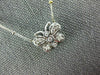 ANTIQUE .20CT DIAMOND 14KT 2 TONE GOLD 3D CLASSIC ETOILE BUTTERFLY NECKLACE #349