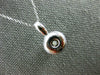 ESTATE LARGE .35CT DIAMOND 18KT WHITE GOLD ROUND CLASSIC SOLITAIRE PENDANT #1134