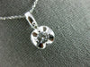 ESTATE LARGE .35CT DIAMOND 18KT WHITE GOLD ROUND CLASSIC SOLITAIRE PENDANT #1134