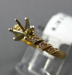 ESTATE .18CT DIAMOND 14KT WHITE & YELLOW GOLD 6 PRONG SEMI MOUNT ENGAGEMENT RING