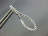 ESTATE .68CT DIAMOND 18KT WHITE GOLD INSIDE OUT INFINITY LOVE HANGING EARRINGS