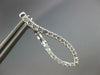 ESTATE .68CT DIAMOND 18KT WHITE GOLD INSIDE OUT INFINITY LOVE HANGING EARRINGS