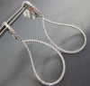 ESTATE LARGE 1.57CT DIAMOND 18KT WHITE GOLD TEAR DROP CLIP ON HANGING EARRINGS