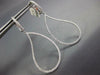 ESTATE LARGE 1.57CT DIAMOND 18KT WHITE GOLD TEAR DROP CLIP ON HANGING EARRINGS