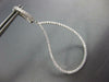 ESTATE LARGE 1.57CT DIAMOND 18KT WHITE GOLD TEAR DROP CLIP ON HANGING EARRINGS