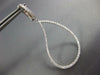 ESTATE LARGE 1.57CT DIAMOND 18KT WHITE GOLD TEAR DROP CLIP ON HANGING EARRINGS