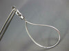 ESTATE LARGE 1.57CT DIAMOND 18KT WHITE GOLD TEAR DROP CLIP ON HANGING EARRINGS