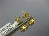 ESTATE .88CT DIAMOND 18KT YELLOW GOLD 3D CLUSTER PEAR SHAPE HALO STUD EARRINGS