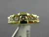 ESTATE .55CT DIAMOND 14K YELLOW GOLD 7 STONE PYRAMID ANNIVERSARY RING 5mm #16955