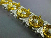 ESTATE WIDE 2.39CT DIAMOND 18KT WHITE & YELLOW GOLD 3D FLOWER TENNIS BRACELET