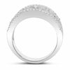 ESTATE WIDE .65CT DIAMOND 18K WHITE GOLD CLASSIC CIRCLE OF LIFE ANNIVERSARY RING