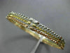 ESTATE WIDE .85CT DIAMOND 14K TRI COLOR GOLD 3D ETOILE STACKABLE BANGLE BRACELET