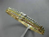 ESTATE WIDE .85CT DIAMOND 14K TRI COLOR GOLD 3D ETOILE STACKABLE BANGLE BRACELET