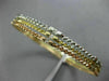 ESTATE WIDE .85CT DIAMOND 14K TRI COLOR GOLD 3D ETOILE STACKABLE BANGLE BRACELET