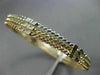 ESTATE WIDE .85CT DIAMOND 14K TRI COLOR GOLD 3D ETOILE STACKABLE BANGLE BRACELET