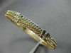 ESTATE WIDE .85CT DIAMOND 14K TRI COLOR GOLD 3D ETOILE STACKABLE BANGLE BRACELET