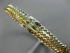 ESTATE WIDE .85CT DIAMOND 14K TRI COLOR GOLD 3D ETOILE STACKABLE BANGLE BRACELET