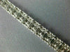 ESTATE WIDE 6.49CT DIAMOND 18KT WHITE GOLD 3D CLASSIC FILIGREE TENNIS BRACELET