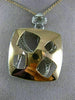 EXTRA LARGE 1.29CT DIAMOND 18KT WHITE & ROSE GOLD FOUR CLOVER FILIGREE PENDANT