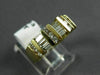 ESTATE WIDE .90CT DIAMOND 14KT YELLOW GOLD 3 ROW BAGUETTE ANNIVERSARY RING #9623