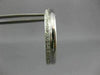 ESTATE WIDE & LARGE .46CT DIAMOND 14K WHITE GOLD 2 ROW SHINY HOOP EARRINGS #1440
